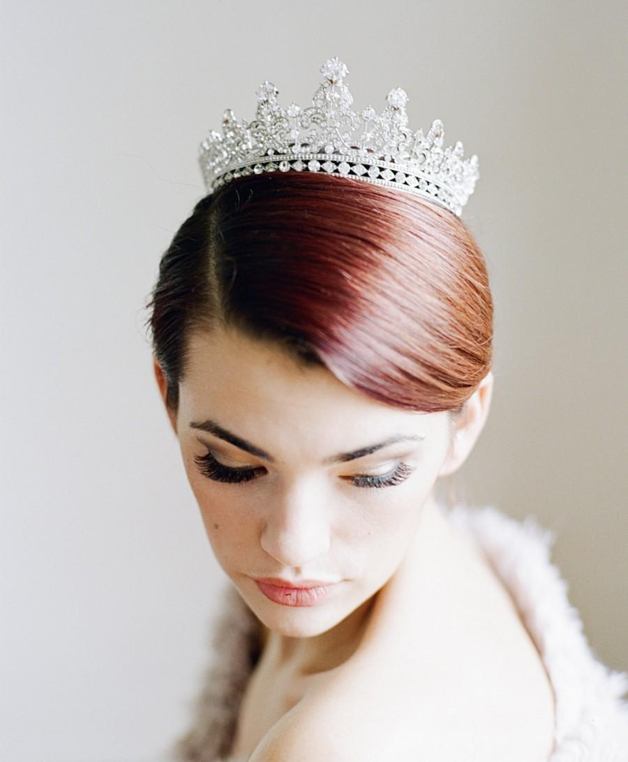 Hochzeit - Bridal Crown, Swarovski Crystal Wedding Crown, FIDELIA Crown, Crystal Wedding Tiara,Diamante Tiara, Bridal Tiara, Wedding Crown, Bridal Halo