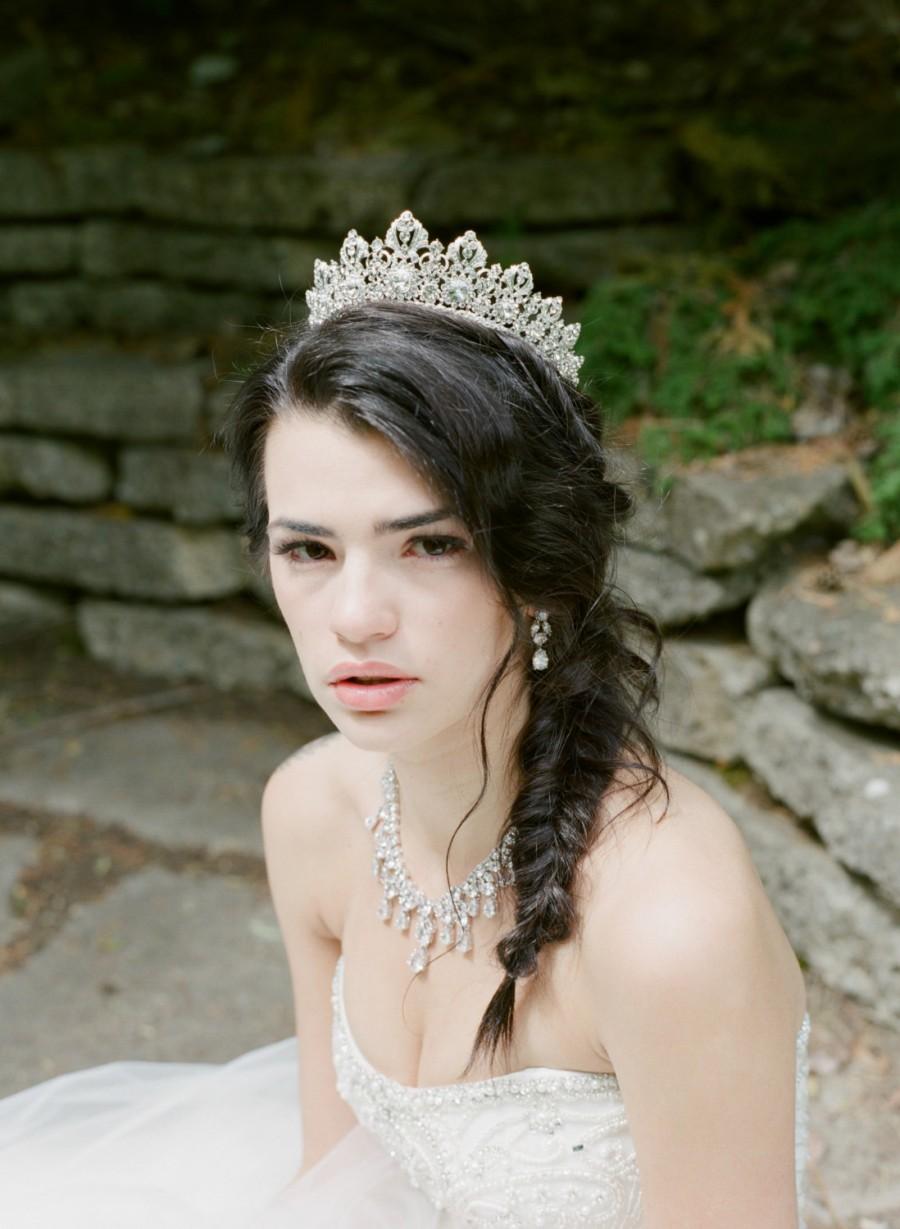 Mariage - Crown, Full Bridal Crown,  Swarovski Crystal Wedding Crown, BRIANNA Bridal Diadem, Crystal Wedding Tiara, Diamante Tiara, Bridal Tiara