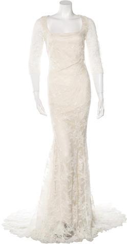 Mariage - Badgley Mischka Lace Wedding Gown w/ Tags