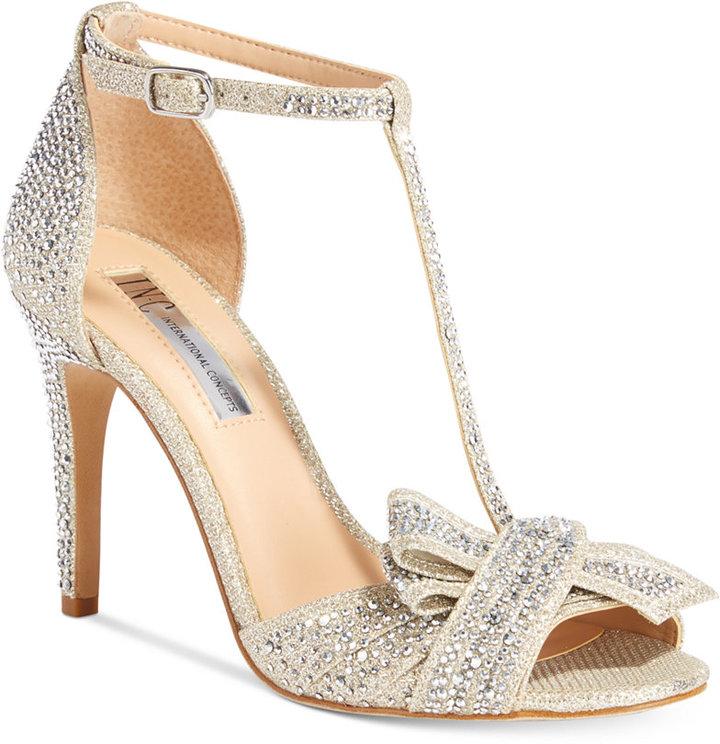 Mariage - INC International Concepts Risha Embellished Knot Detail Evening Sandals, Only at Macy's