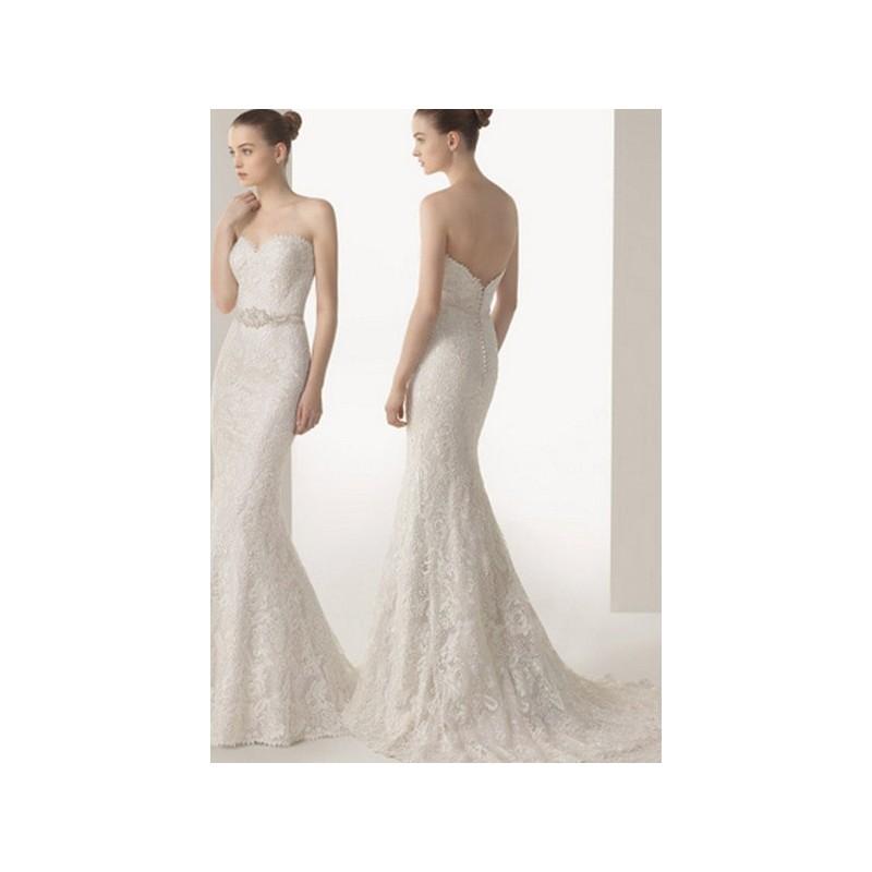 Свадьба - Vestido de novia de Rosa Clará Modelo Ivana - 2015 Sirena Palabra de honor Vestido - Tienda nupcial con estilo del cordón