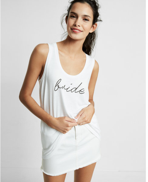 Свадьба - Express Bride Graphic Muscle Tank