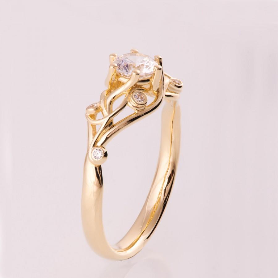 Свадьба - Knot Engagement Ring, Diamond engagement ring, Celtic ring, engagement ring, twig engagement ring, twisted engagement ring, eng17
