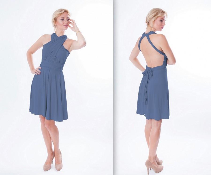 Mariage - Infinity dress in color jeans Convertible Dress Coctail dress