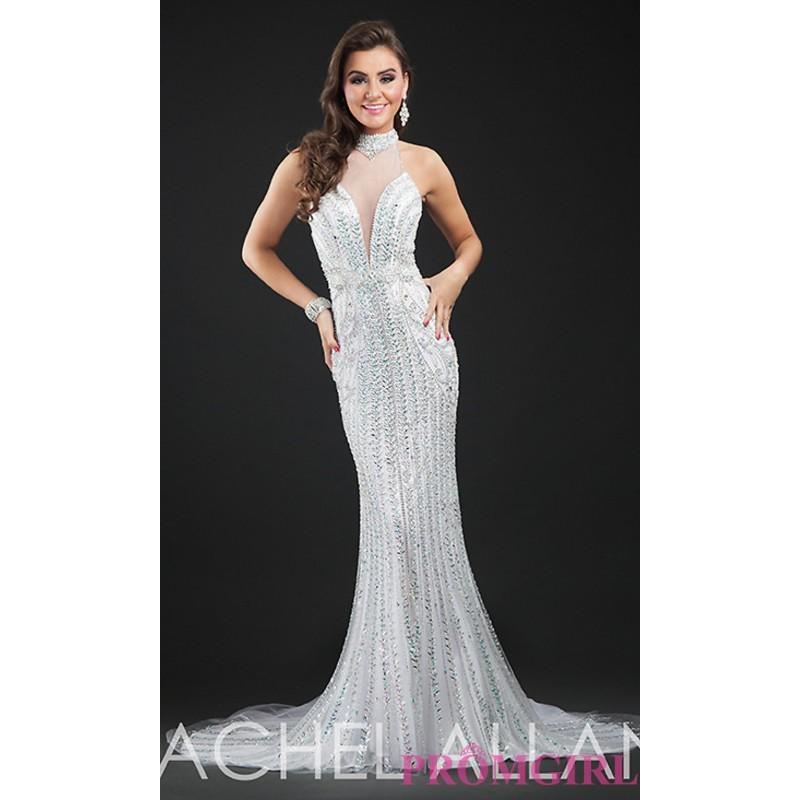 Hochzeit - Beaded Illusion Sweetheart Sheer Back Long Rachel Allan Prom Dress - Discount Evening Dresses 