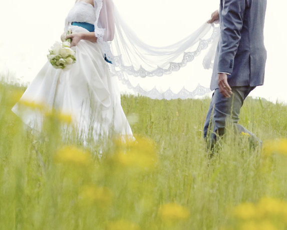 Wedding - Mantilla - Chapel Length Veil