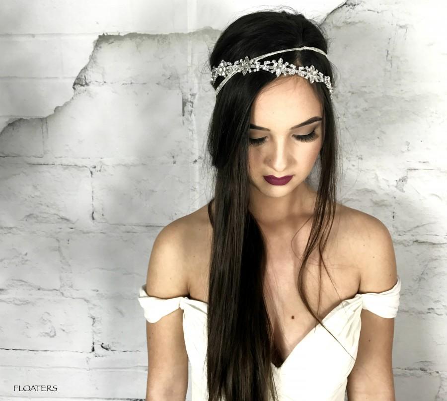 Свадьба - Bridal headband, Wedding headband, bridal Headpiece, Bridal Hair Jewelry, Crystal Hair Accessory, Bridal Hair clip, Crystal Headband