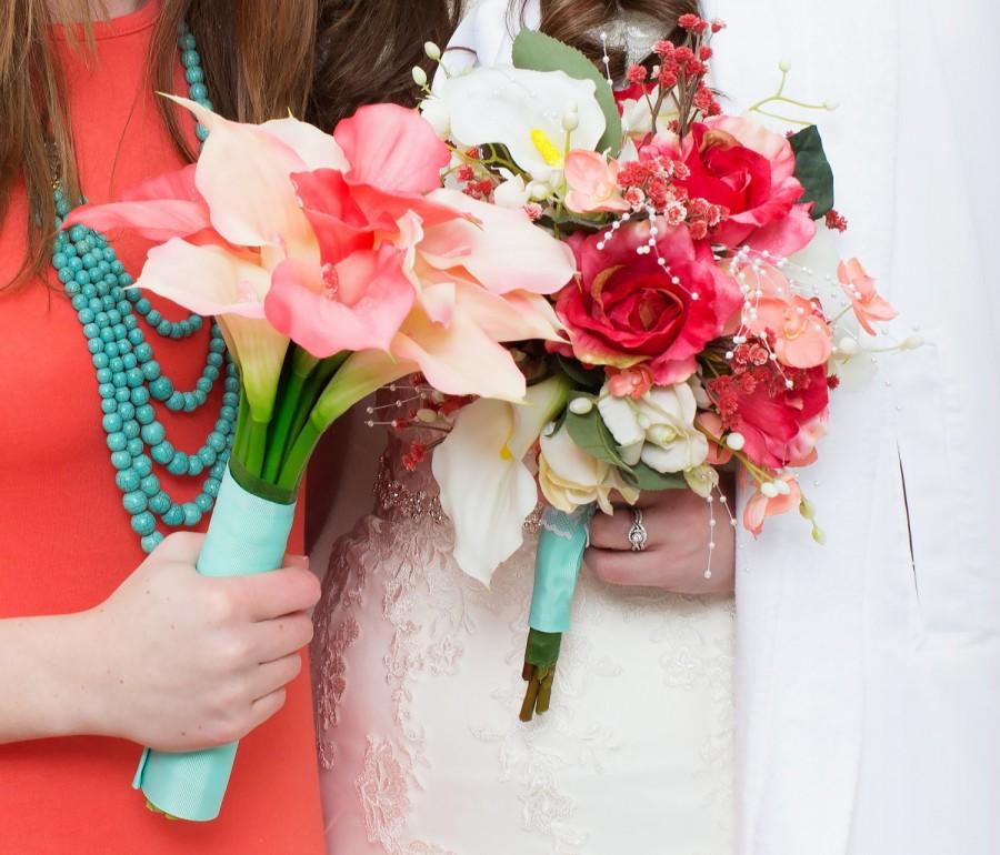 زفاف - Custom Made Silk WEDDING FLOWERS : Bridal Bouquets, Bridesmaids flowers, Throw bouquets, Mother's Flowers, and Boutineers