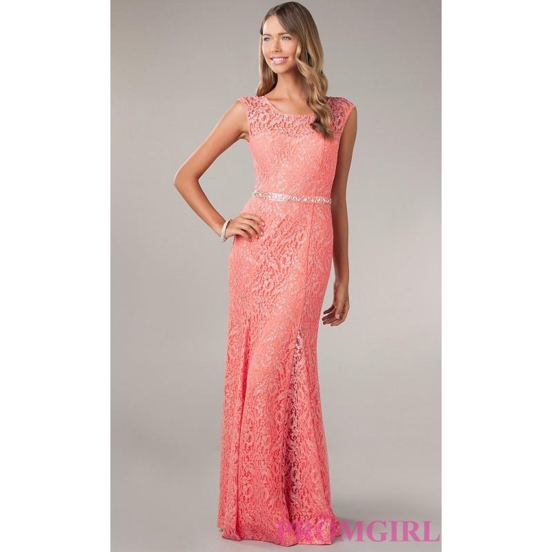 Свадьба - Long Lace Gown for Prom by My Michelle - Brand Prom Dresses