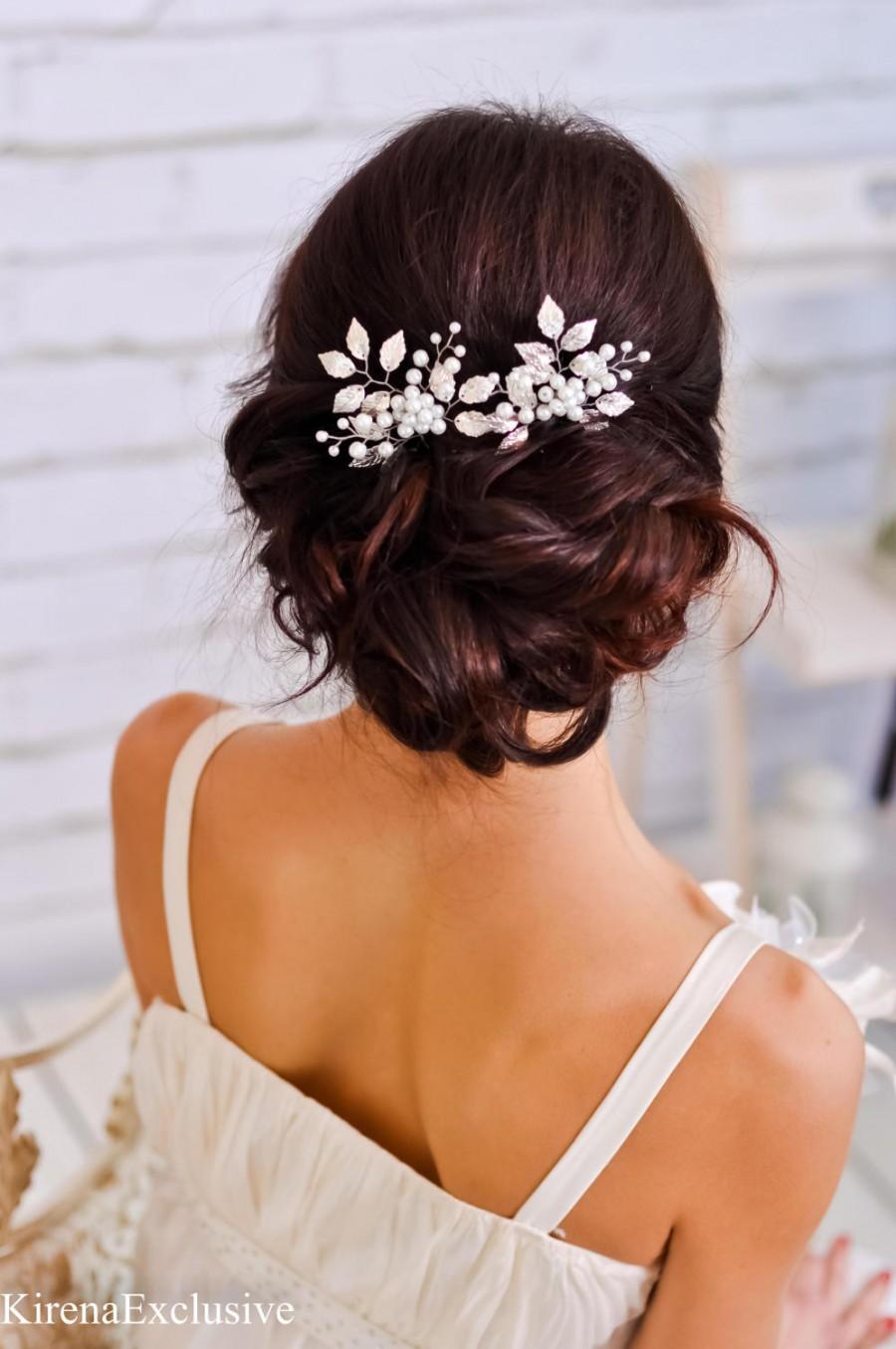 silver bridal hair accessories