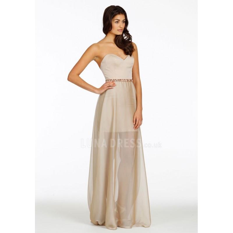 Wedding - Light Sleeveless Floor Length A line Sweetheart Chiffon Evening Gowns With Sash/ Ribbon - Compelling Wedding Dresses
