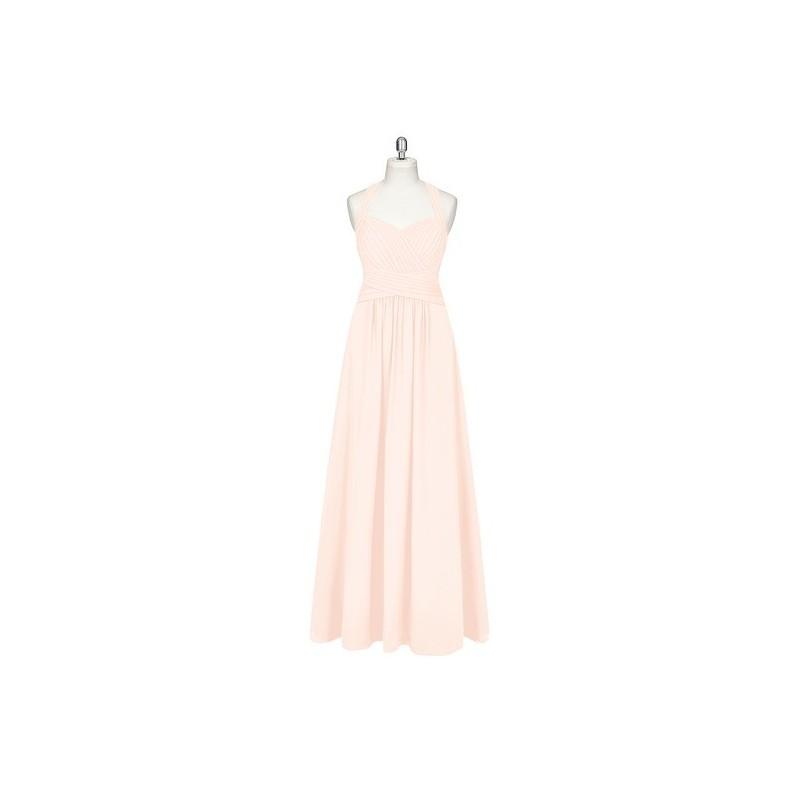 Mariage - Pearl_pink Azazie Claudia - Floor Length Chiffon Strap Detail Sweetheart Dress - Charming Bridesmaids Store