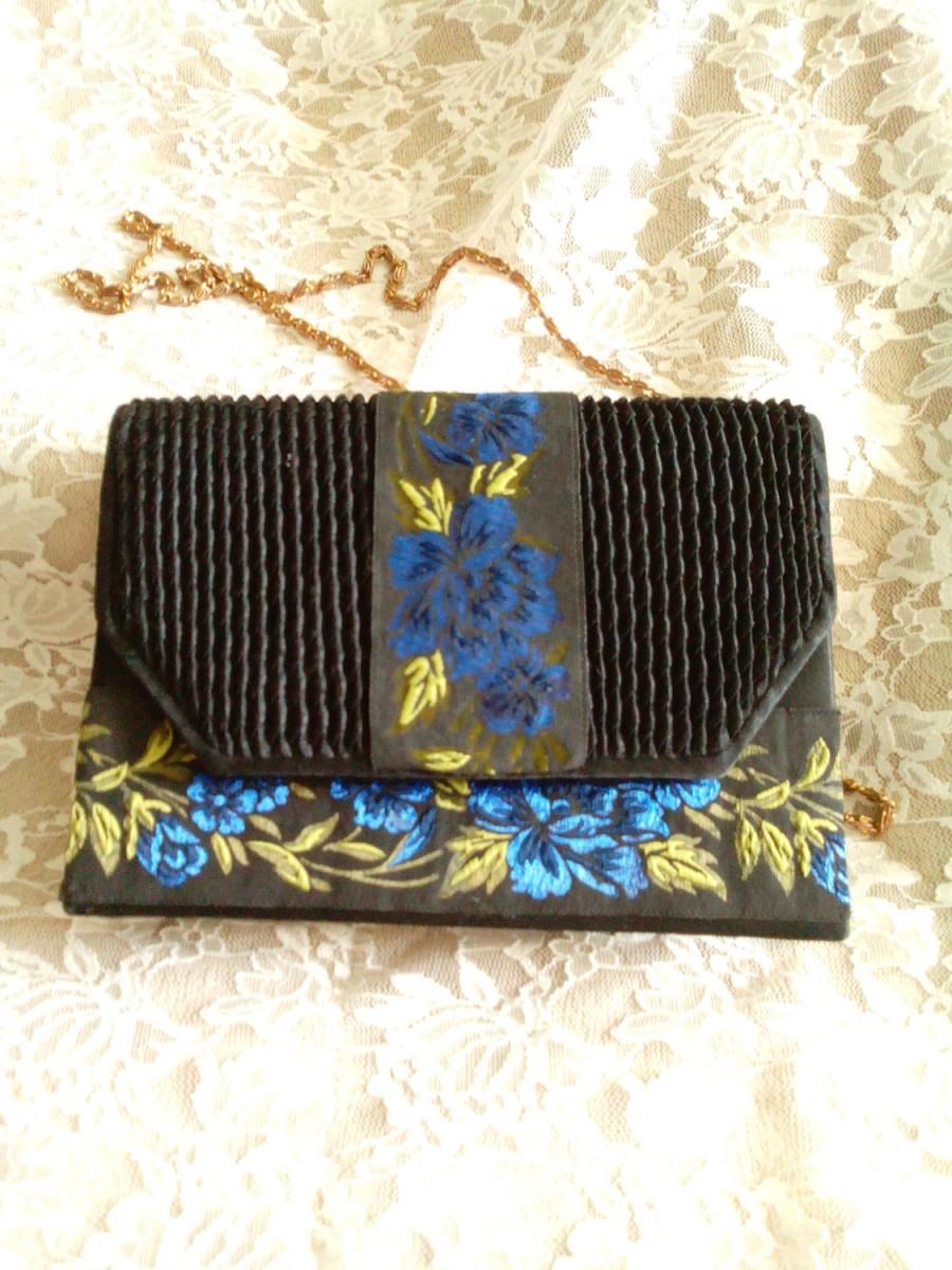 Wedding - Wearable art/shabby chic,embroidered party purse/endladesign,boho/romantic/bridesmaid purse,