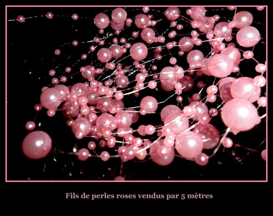 Свадьба - Guirlande de perles rose de 5 mètres DECO MARIAGE
