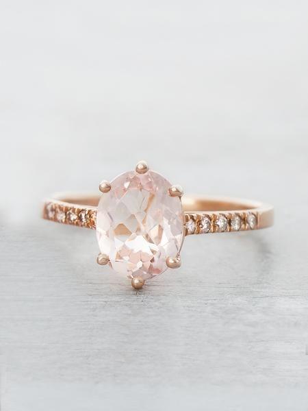 Свадьба - Pink Morganite Marietta Ring