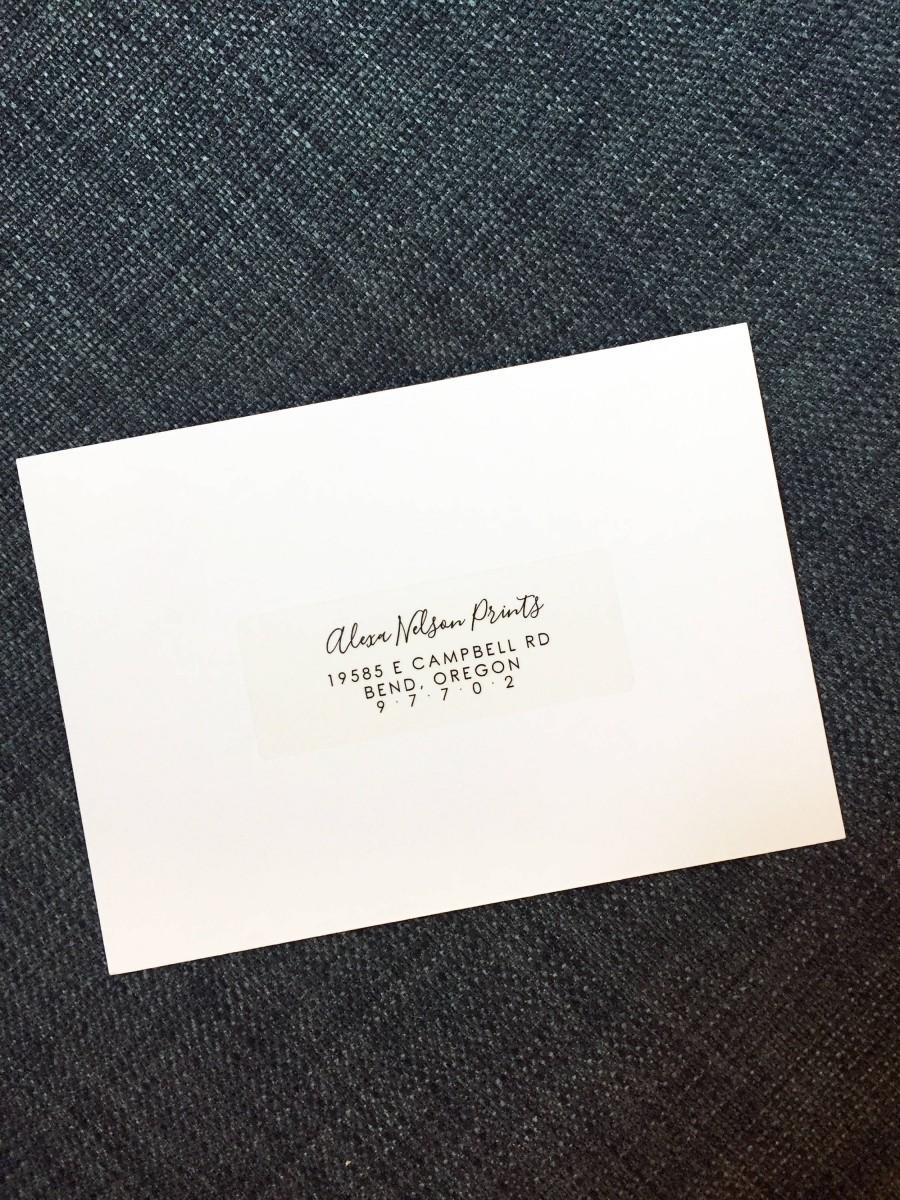 Mariage - Add-On: Clear Return Address Labels for Response Envelopes