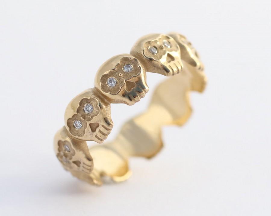 skull eternity ring