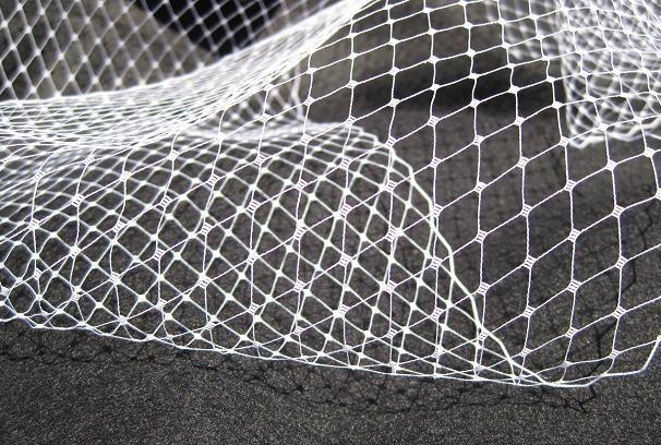 زفاف - WHITE - 1/2 yard French netting fabric - 9 inch wide -  for DIY birdcage veils and fascinators
