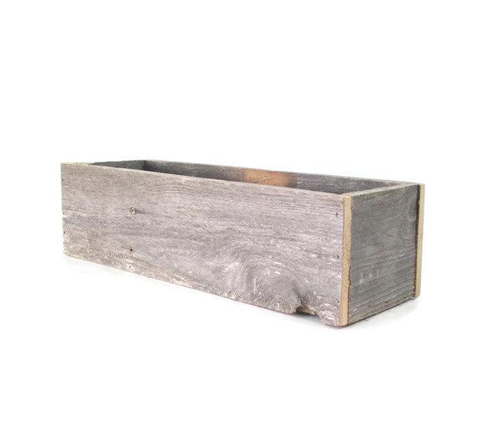 Mariage - Reclaimed Wood Box - Rustic Wedding Centerpiece or Decoration - Small Planter - Wooden Weddings