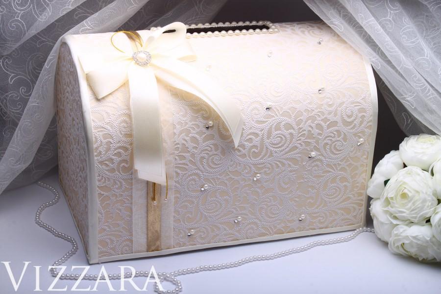 زفاف - Wedding Money Box Ivory Wedding Card Box Gift Card Holder Wedding Card Box Wedding accessories vintage wedding ideas Decor box Card