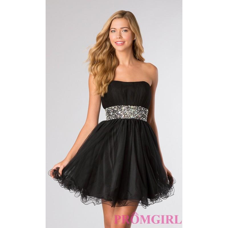 Свадьба - Faviana Short Strapless Party Dress 7424 - Brand Prom Dresses