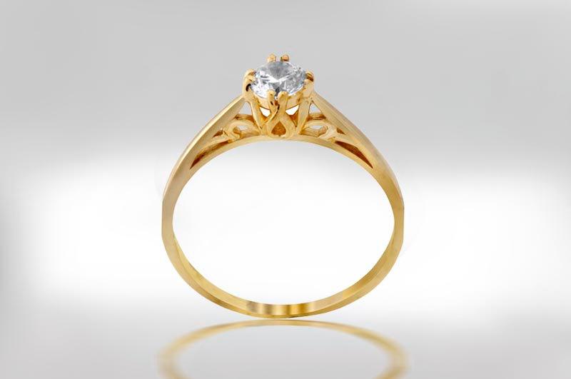 زفاف - Engagement Ring Vintage, Vintage Ring for Woman, Diamond Solitaire Ring Vintage, Unique Engagement Ring, Woman Engagement Ring,Free Shipping