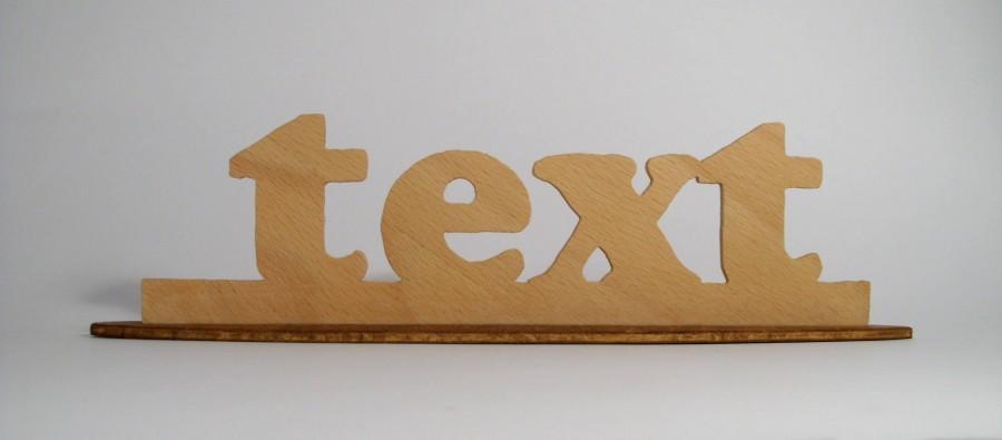 Mariage - FREE SHIPPINNG Customized Wooden Desk Sign