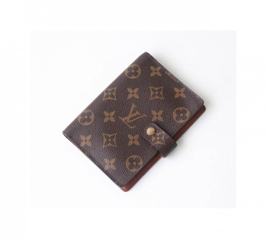 Свадьба - Louis Vuitton Monogram Agenda Diary Wallet authentic vintage purse