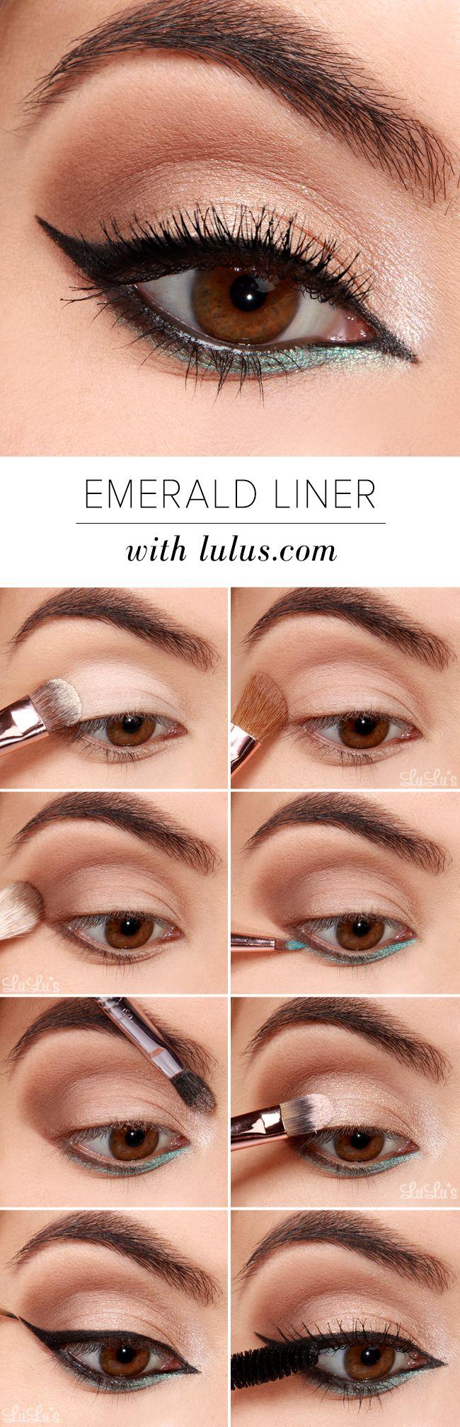 زفاف - Lulus How-To: Emerald Green Eyeliner Tutorial