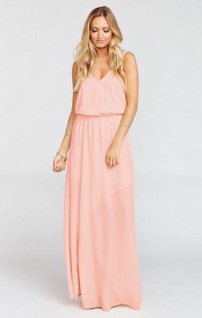 زفاف - Kendall Maxi Dress ~ Frosty Pink Crisp