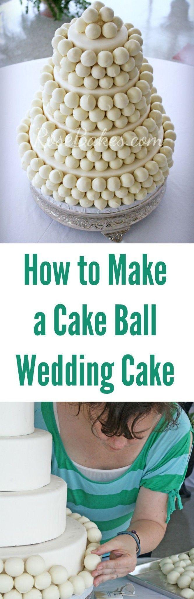 Wedding - How To Make A Cake Ball Wedding Cake