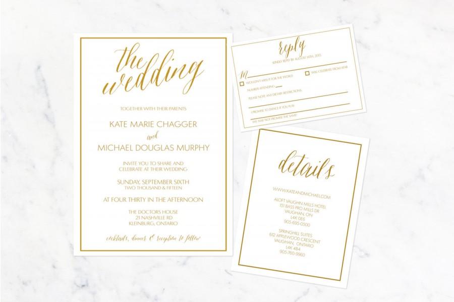 Mariage - The Kate Invitation Suite 