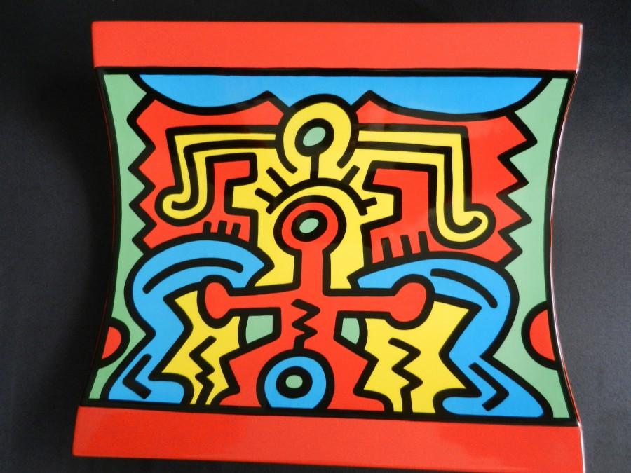 Свадьба - KEITH HARING, Spirit of Art Edition No. 2, New York - SoHo, Centerpiece, Villeroy and Boch, Limited Edition 750/239 from 1992