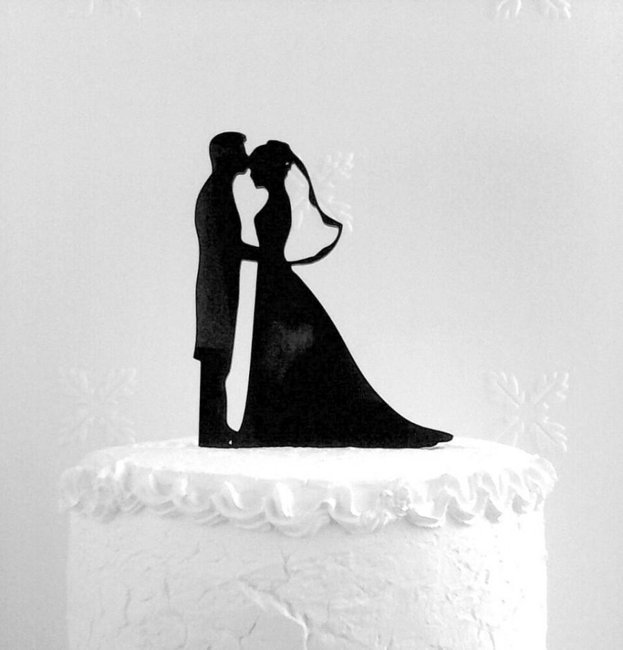 Hochzeit - Wedding cake topper silhouette