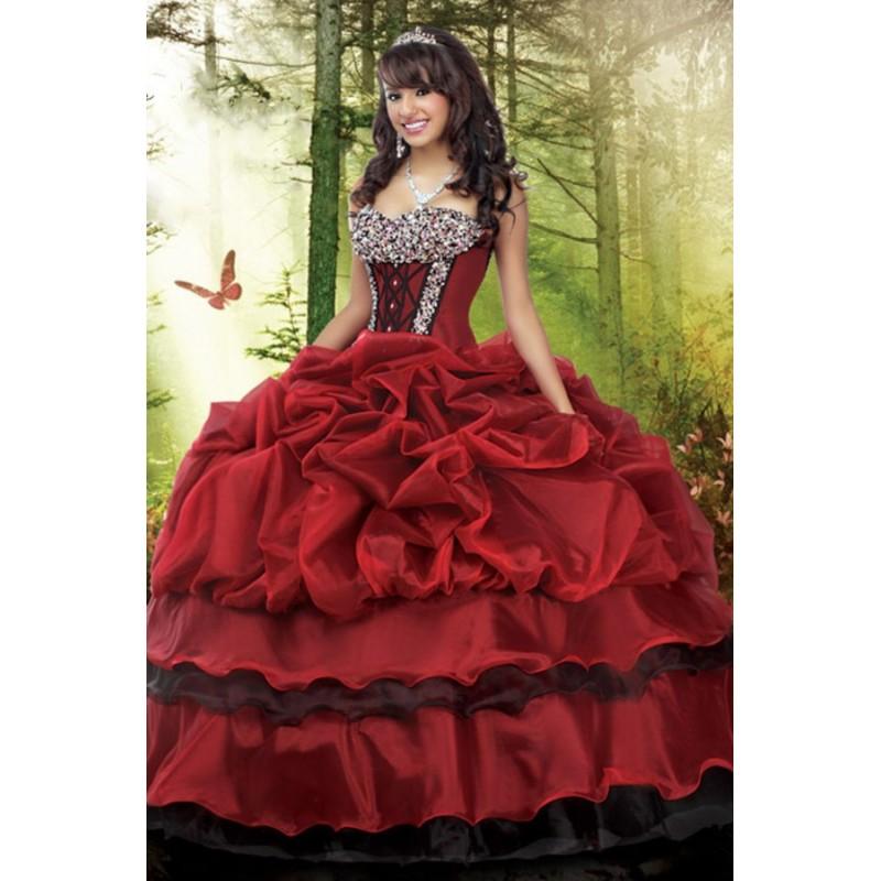Hochzeit - Wholesale Terrific Sweetheart Beaded Floor Length Quinceanera Dresses Bubble Skirt - dressosity.com