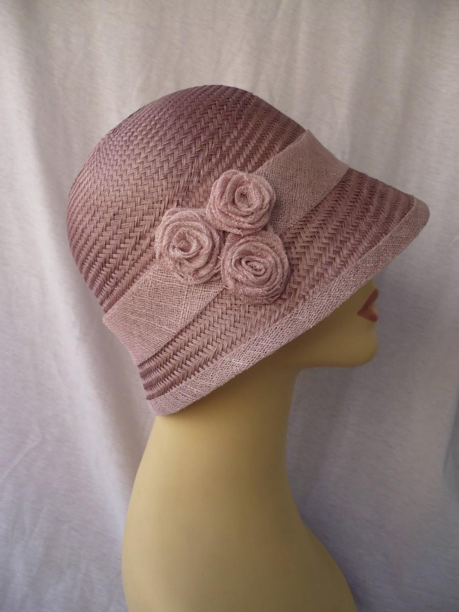 Wedding - Summer Cloche, Spring Cloche, Cloche Hat, 20s Style Hat, Buntal Hat, Sun Hat, Vintage Hat, Retro Hat, 20s