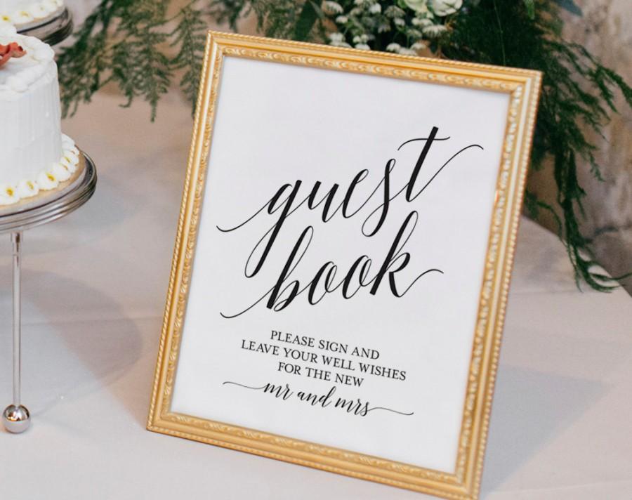 زفاف - Guest Book Sign, Guest Book Wedding, Guest Book Ideas, Wedding Printable, Wedding Template, PDF Instant Download #BPB310_45C