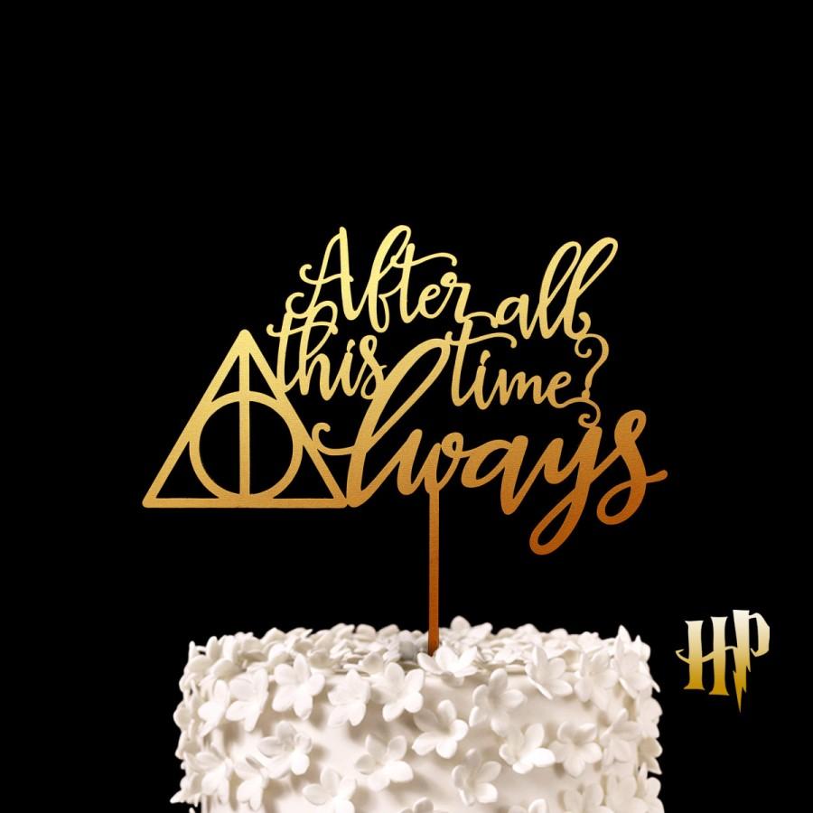 زفاف - After all this time? Always - Harry Potter Wedding Cake Toppers, Deathly Hallows Keepsake Wedding Cake Topper