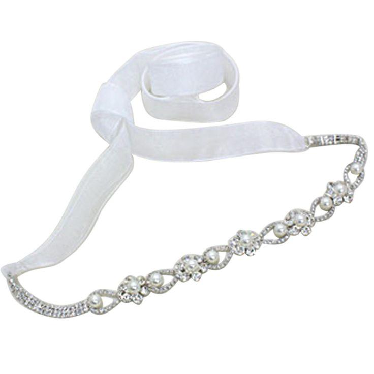 زفاف - Pearl And Crystal Wedding Dress Sash