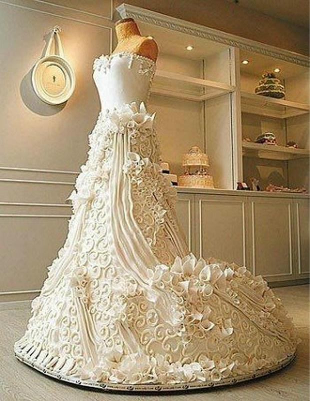 Mariage - Wedding Dress Cake