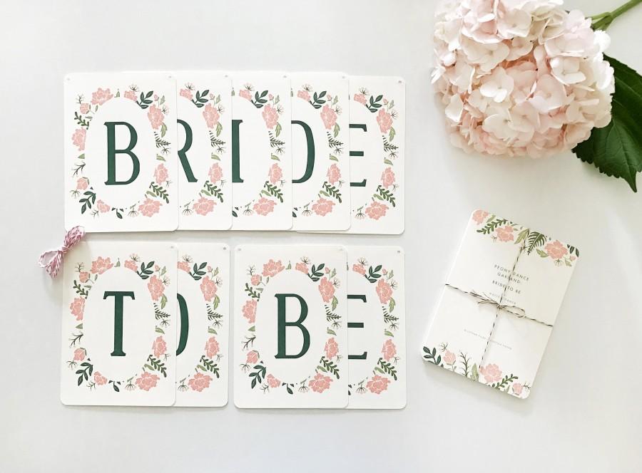 Wedding - Bride To Be Banner, Bride To Be Garland