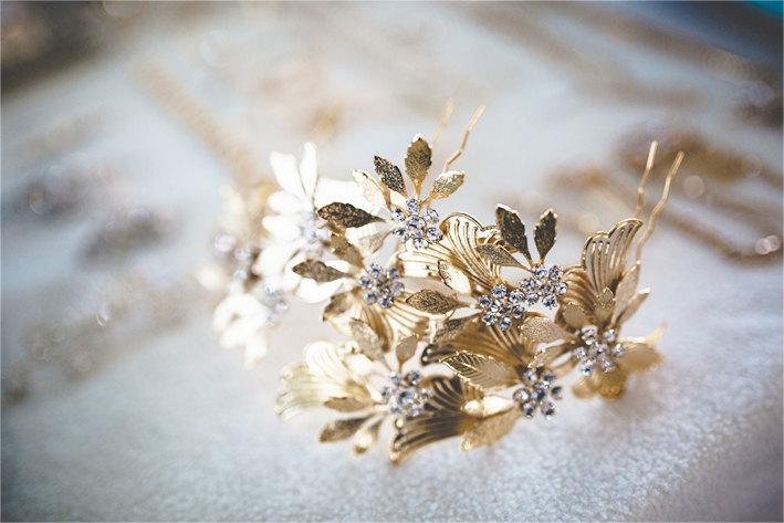 Hochzeit - Wedding Headpiece, Bridal Hair Accessories, Rustic Wedding hair piece, Leaves headpiece, Wedding Crown Headpiece, Bridal headband Weddings