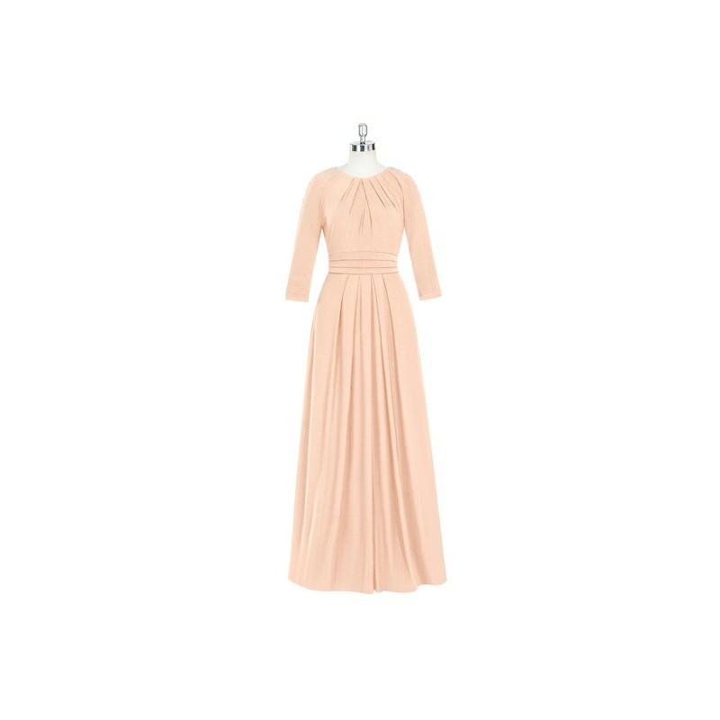 Hochzeit - Coral Azazie Bailey - Jersey Scoop Back Zip Stretch Knit Floor Length Dress - Cheap Gorgeous Bridesmaids Store