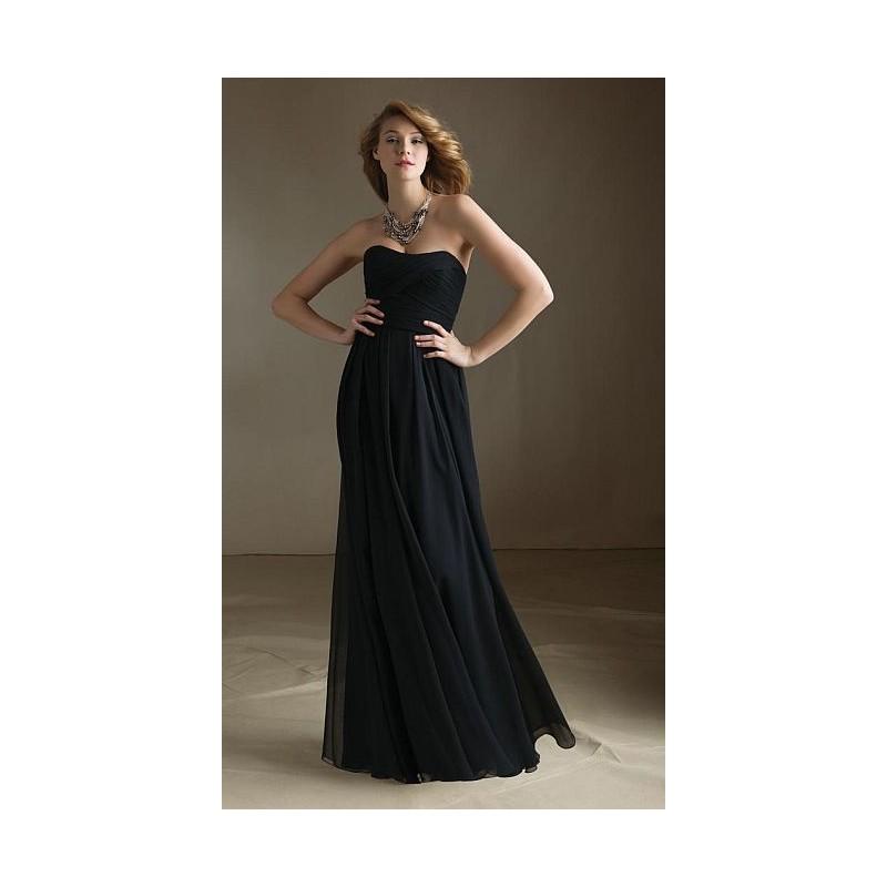 Wedding - Angelina Faccenda  20414 Ruched Long Bridesmaid Dress - Brand Prom Dresses