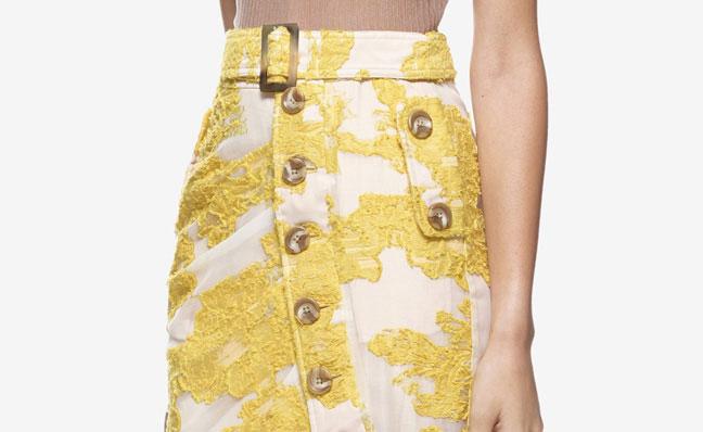 زفاف - Self Portrait Filcoupe Asymmetric Midi Skirt