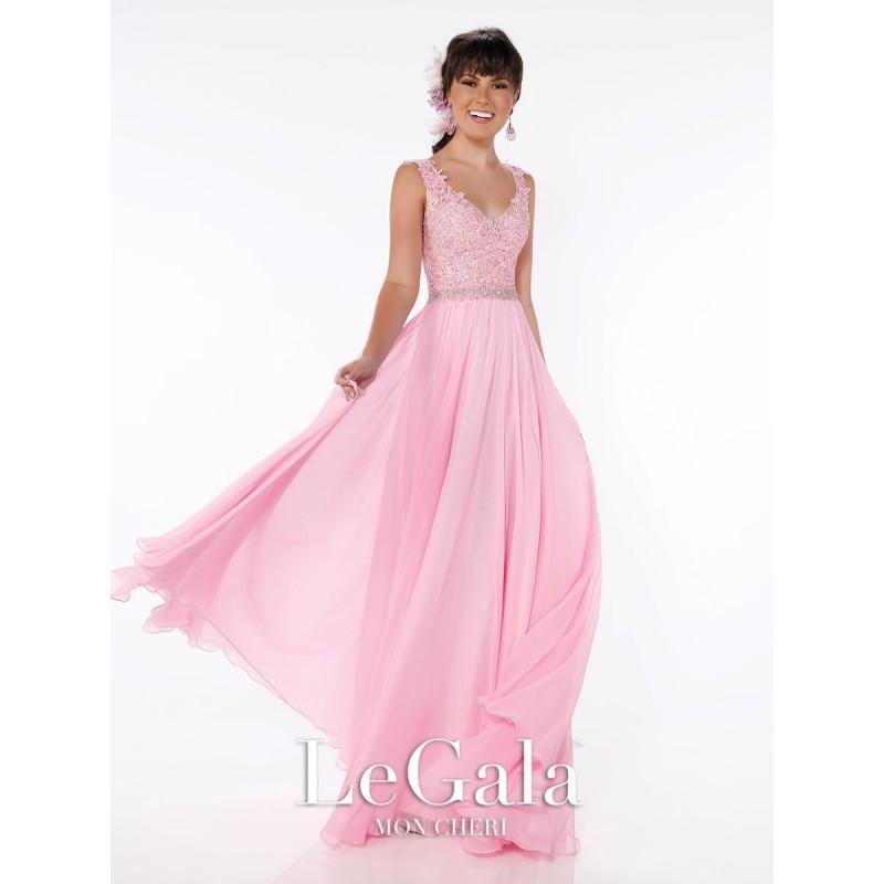 Mariage - Pink Tony Bowl Le Gala Gowns Long Island Le Gala by Mon Cheri 116561 Le Gala Prom by Mon Cheri - Top Design Dress Online Shop