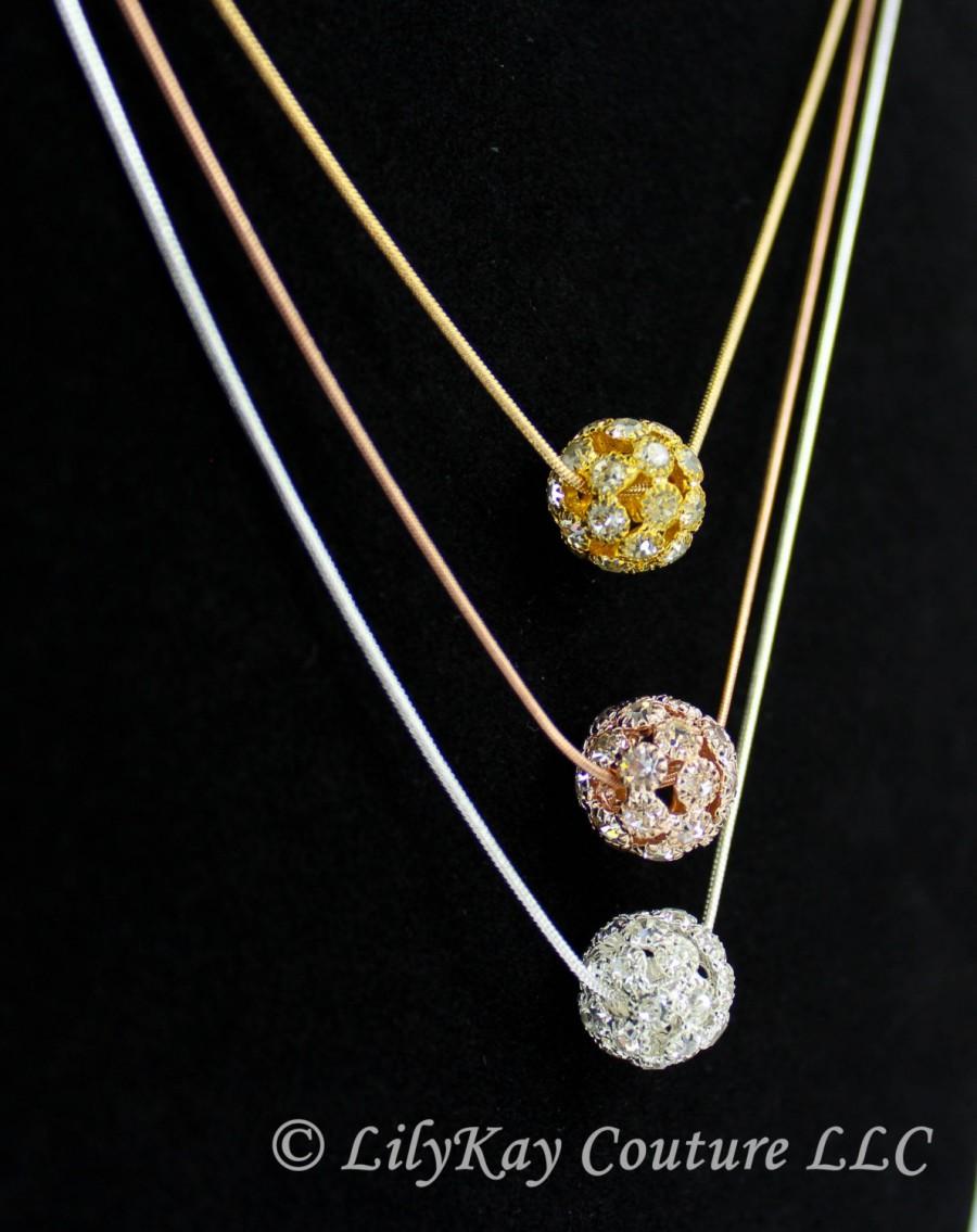 Wedding - Rose Gold Necklace Gold Necklace Simple Necklace Gold Earring Diamond Necklace Bridesmaid Jewelry Rose Gold Earring Diamond Stud Earrings