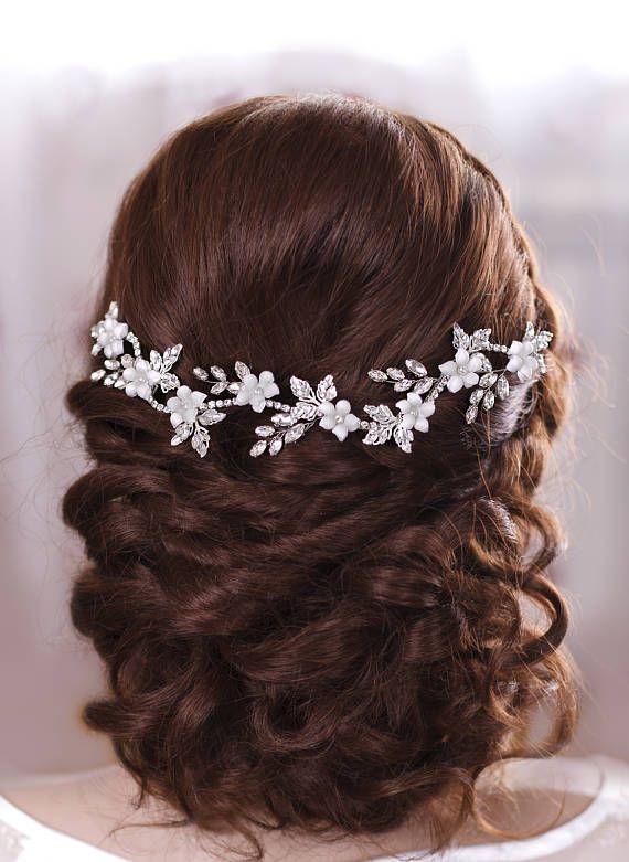 Свадьба - Bridal Hair Jewelery Crystal Headband Bridal Hair Flowers Wedding Headband Wedding Headpiece Rhinestone Headpiece Crystal Hair Accessories