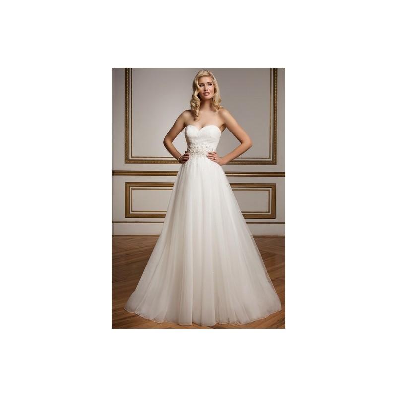 Mariage - Justin Alexander Wedding Dress Spring 2016 8829 - Full Length Spring 2016 Ball Gown Ivory Sweetheart Justin Alexander - Nonmiss One Wedding Store