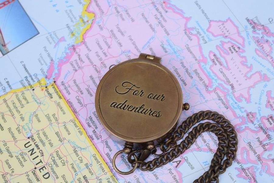 Свадьба - Personalized Compass, Engraved Compass, Unique Compass, Corporate Gift, Graduation Gift, Christmas Gift, Birthday Gift, Gifts For Him